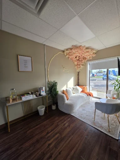 Waiting lounge at the Edmonton clinic