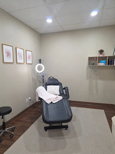 Treatment room at the Edmonton clinic with procedure chair